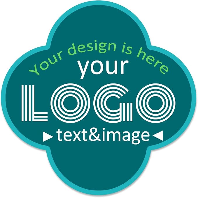 Flower Custom Labels Stickers Personalized Business Logo Label, Printed on by Jamipasp