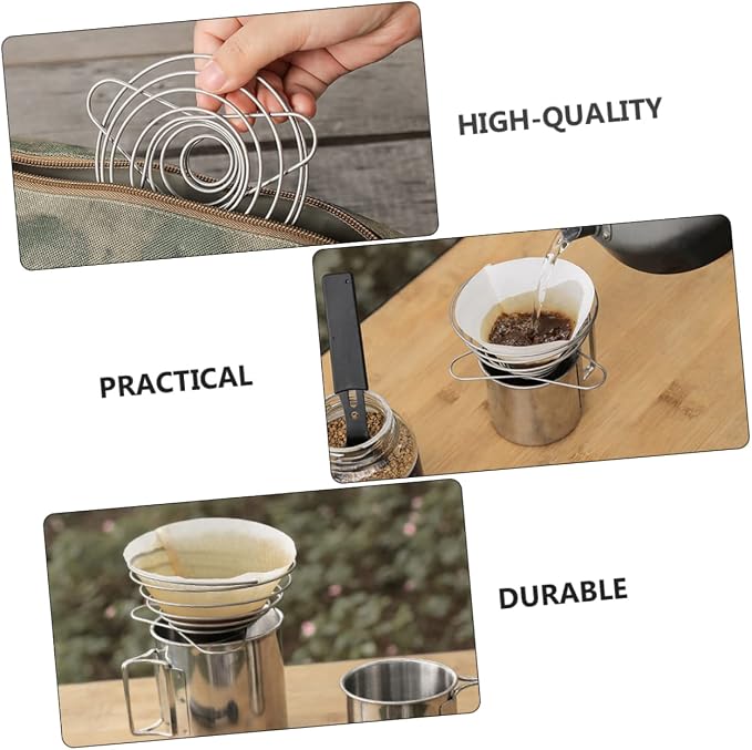 KALLORY Stainless Steel Coffee Funnel Filter - Image 6