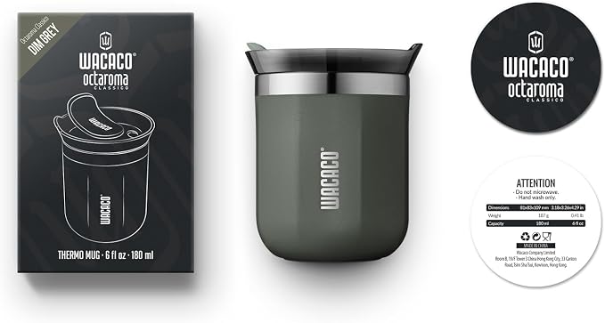 WACACO Octaroma Classico Vacuum Insulated Coffee Mug, Double-wall Stainless - Image 6
