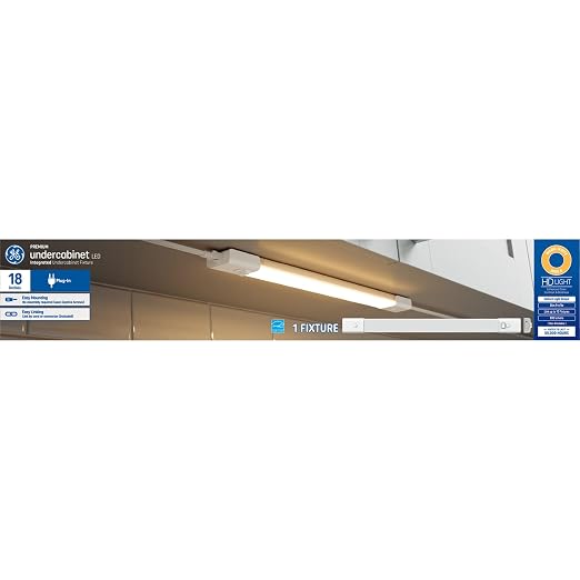GE LED HD+ Undercabinet Light Fixture, Linkable Integrated Slim Profile Fixture by Unknown