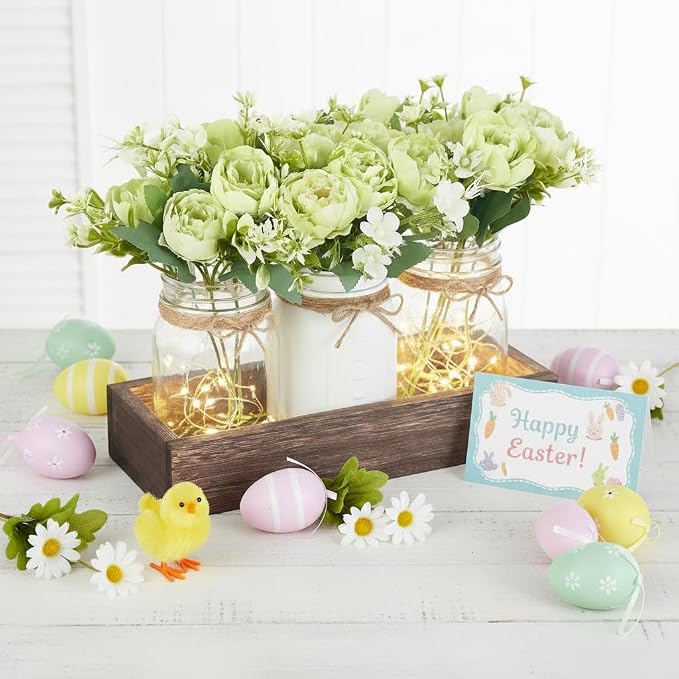 Mkono Mason Jar Lights Centerpiece Table Decor - Image 5