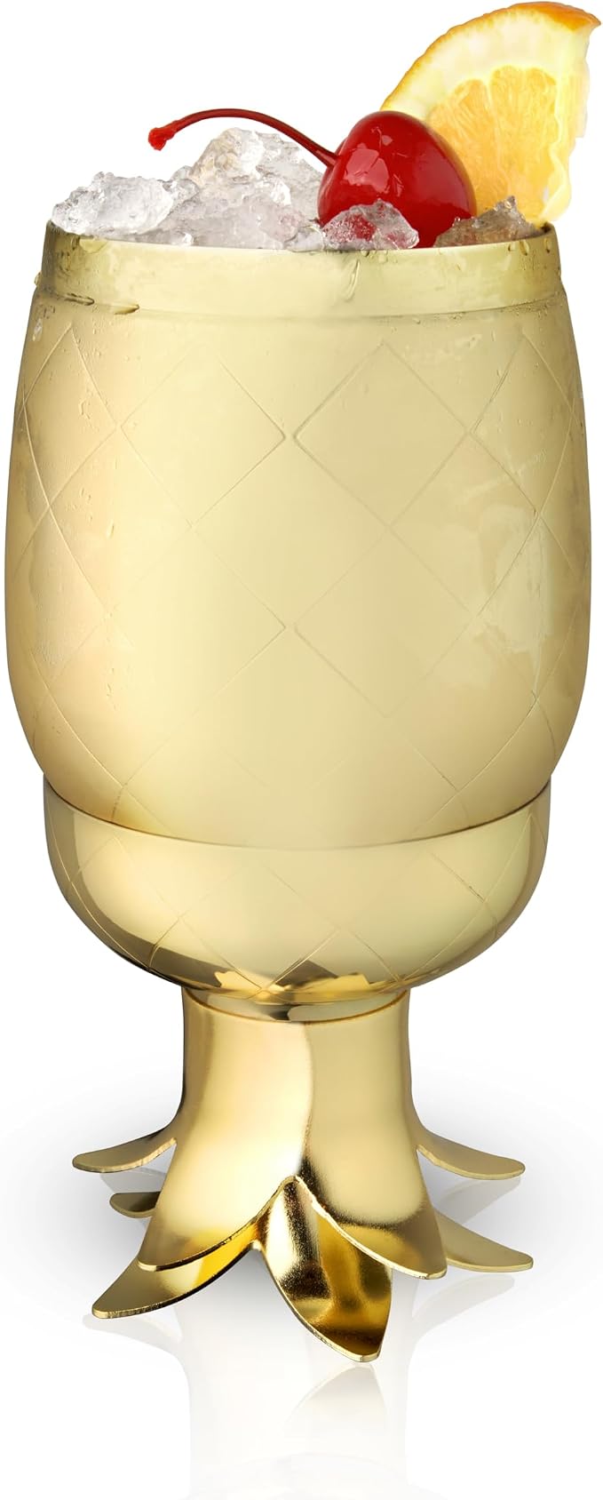 Viski Pacific Pineapple Cocktail Shaker – Tropical Themed Cocktail Shaker - Image 8