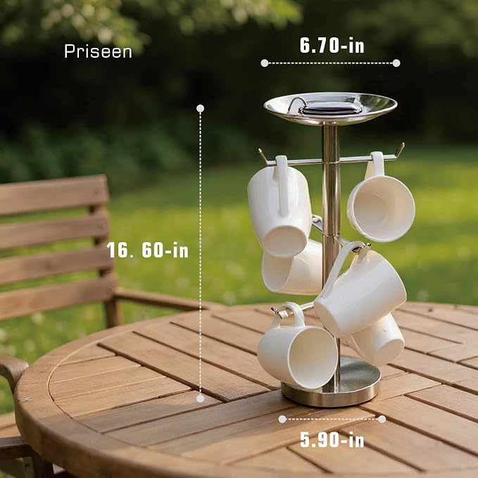 Coffee Mug Tree, Cup Holder for 6 Cups, - Image 5