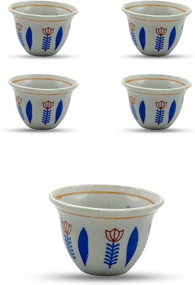 Generic Premium Porcelain Arabic Turkish Greek Coffee Cup Set 1.5 oz - by Unknown