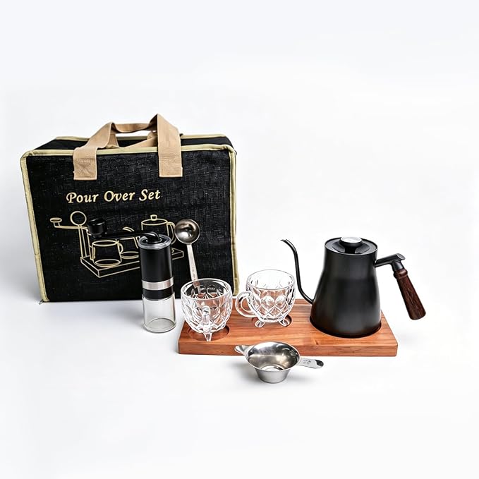 Pour Over Coffee Set, 5-in-1 Kit: 28oz Gooseneck Kettle by Unknown