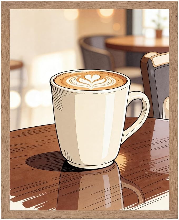 Lawrence Williams Designs Cafe Latte Poster by LawrenceWilliamsDesigns