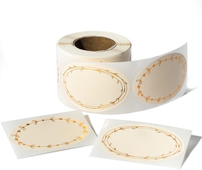 MONEST Waterproof & Oil Resistant Jar & Lid Stickers by Monest