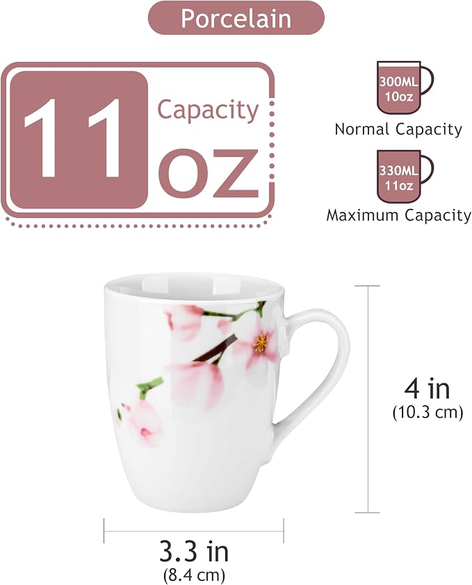 VEWEET Coffee Mugs Set of 6, 11 OZ Coffee Cups Set - Image 3