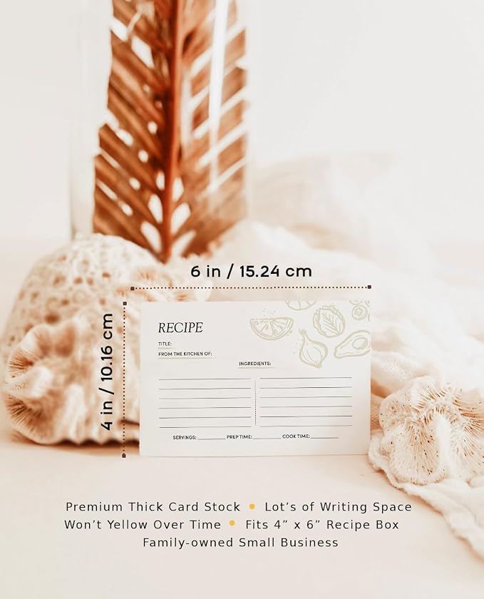 Recipe Cards, 4x6 Premium Recipe Cards - Image 3
