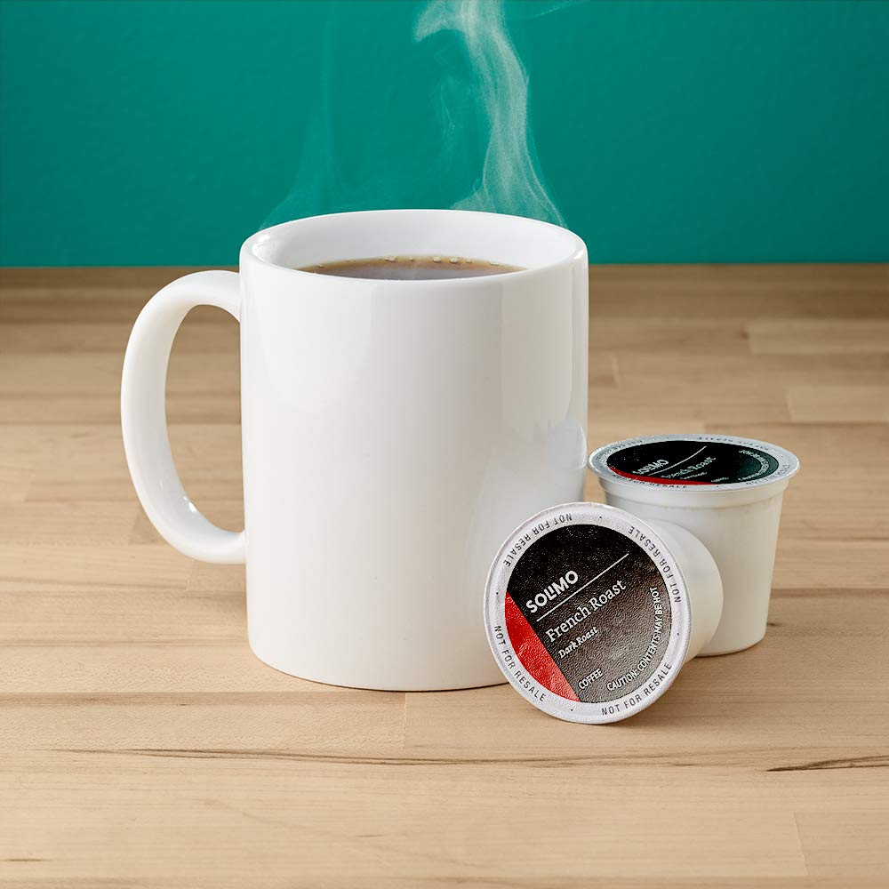 Amazon Brand - Solimo Coffee Pods, Assorted pack (French, Dark, Colombian), Compatible with Keurig 2.0 K-Cup Brewers, 100 Count