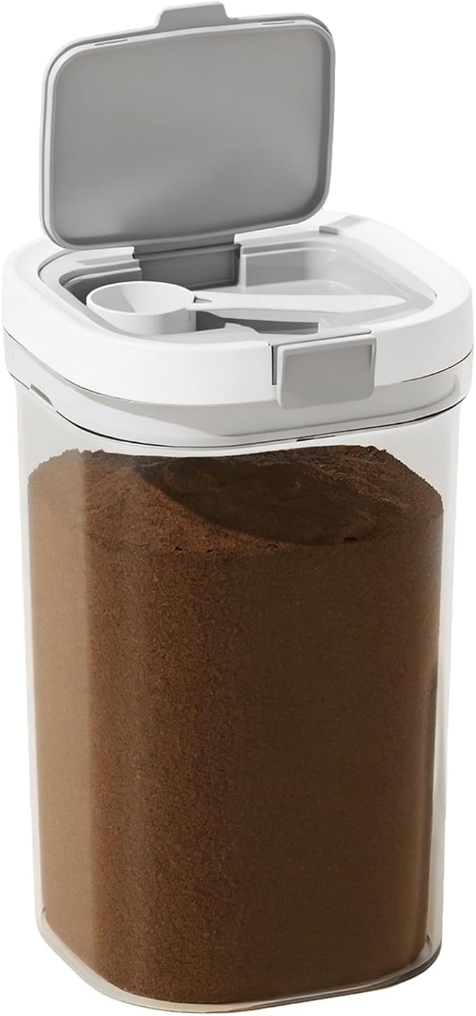 Coffee Storage Canister 60.8oz Airtight Sugar Storage Organization BPA Free by SZRUNZHU