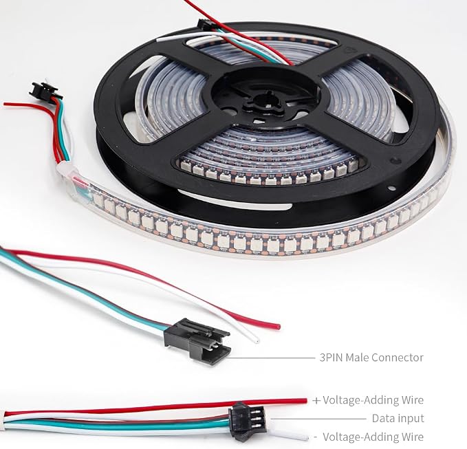 Individually Addressable RGB LED Strip9.8FT 144LEDs/M 5050 SMD - Image 7