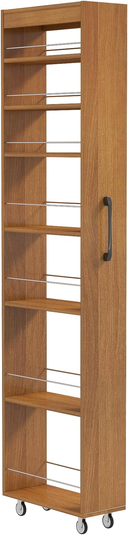 KEIKI 7 Tier Pull-Out Kitchen Pantry Storage Cabinet, Spice Rack Next to Fridge - Image 4