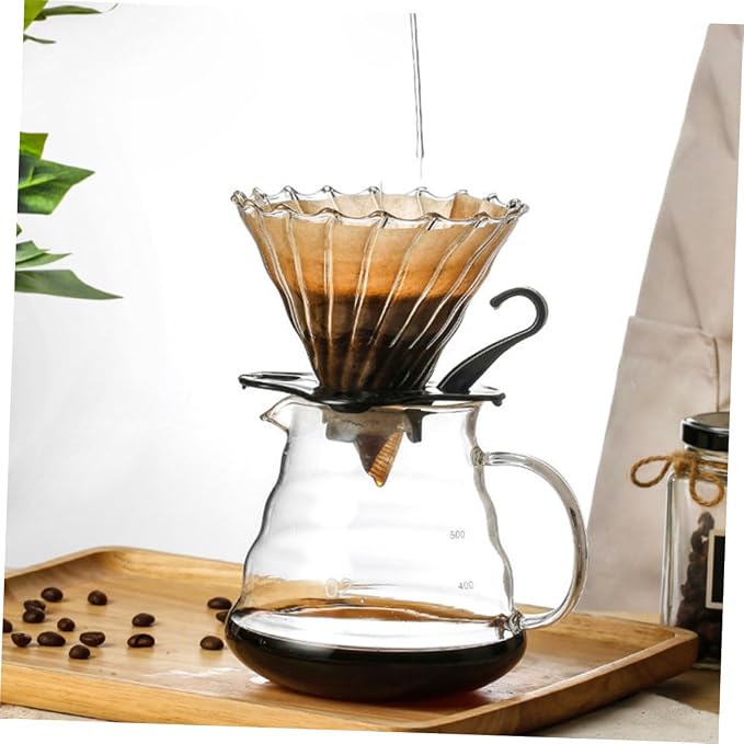 Ciieeo Multi-use Home Coffee Pot Funnel Reusable Strainer Glass Construction - Image 7
