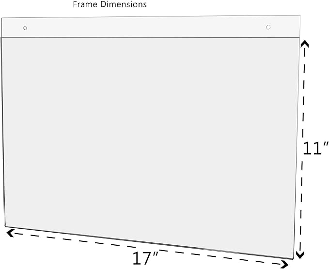10 Pack Wall Sign Holder 17" x 11" Horizontal - Image 5