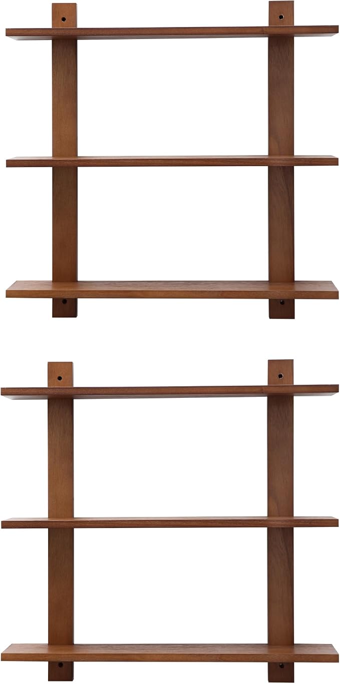 3 Tier Floating Shelves, Long Wall Shelf, Over The Toilet Shelves Bathroom by PHOENANCEE