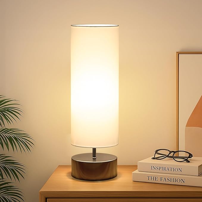 Touch Table Lamp, 3-Way Dimmable Modern Minimalist Accent Bedside Lamp by Seasidevillage