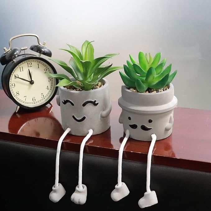 MAKHOT 4 Pcs Creative Artificial Succulent Plants - Image 2