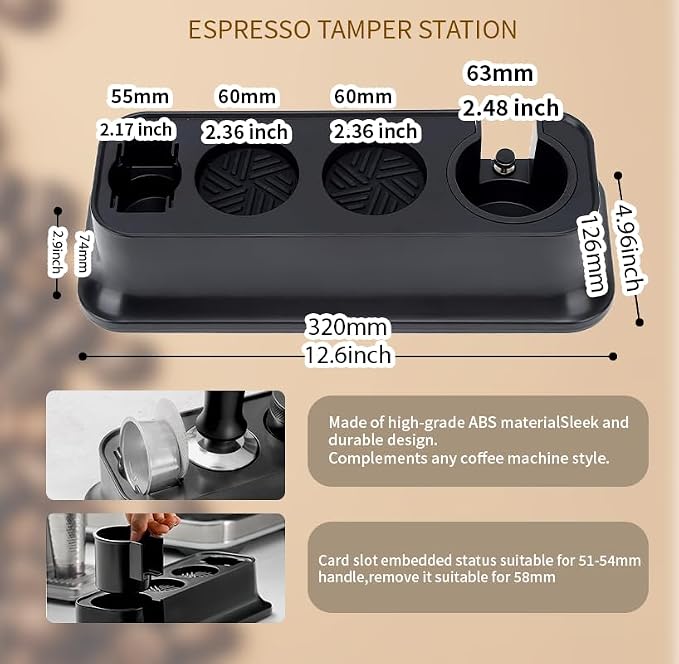 7 Pack Espresso Tamper Station&Coffee Distributor Tamper&Espresso WDT - Image 2