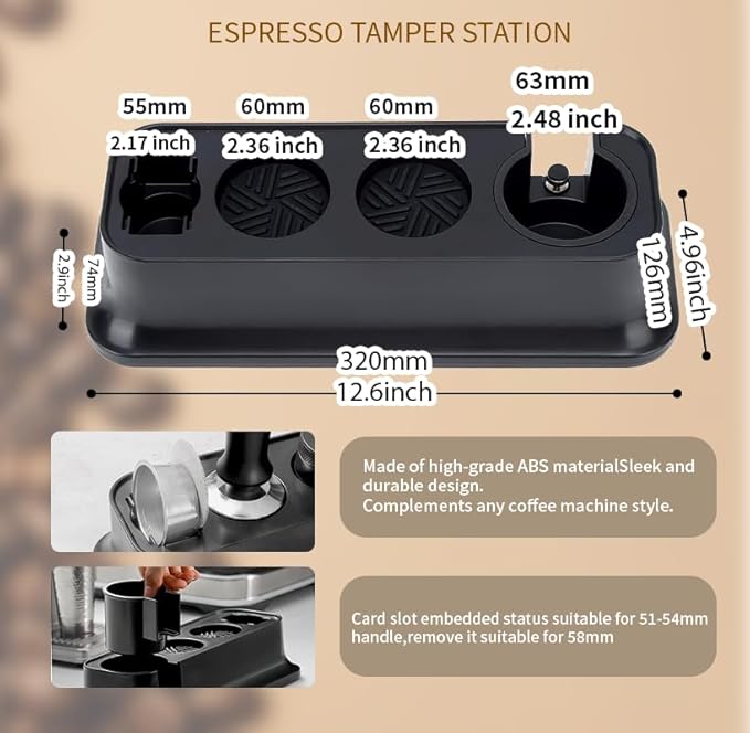 7 Pack Espresso Tamper Station&Coffee Distributor Tamper&Espresso WDT - Image 2
