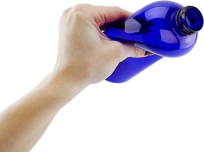 Cornucopia Brands 16oz Blue PLASTIC Spray Bottles w/Mist & Stream Sprayers; PET - Image 7