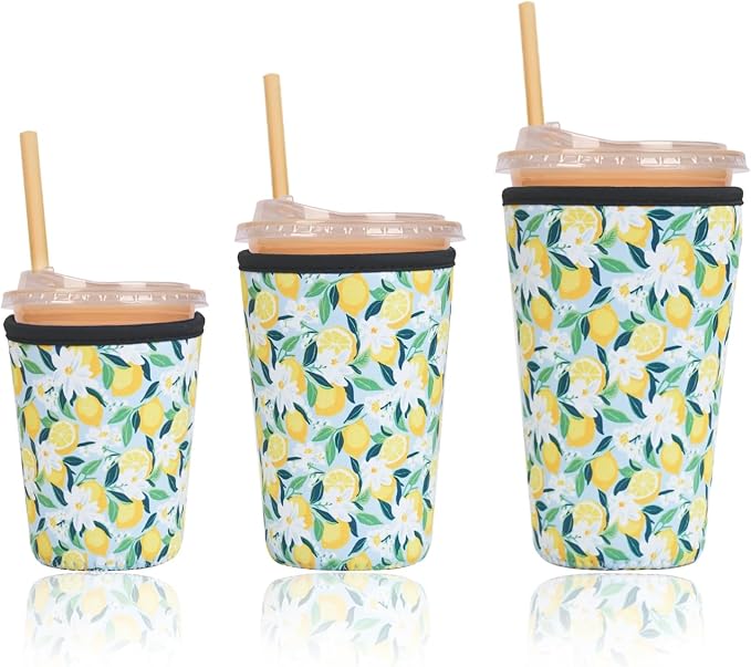Reusable Insulated Sleeve for Iced Coffee Cup, Beverage Holder for Iced Coffee by Unknown