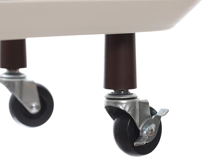 Main + Mesa Modern Plastic and Metal 2-Tier Trolley - Image 9