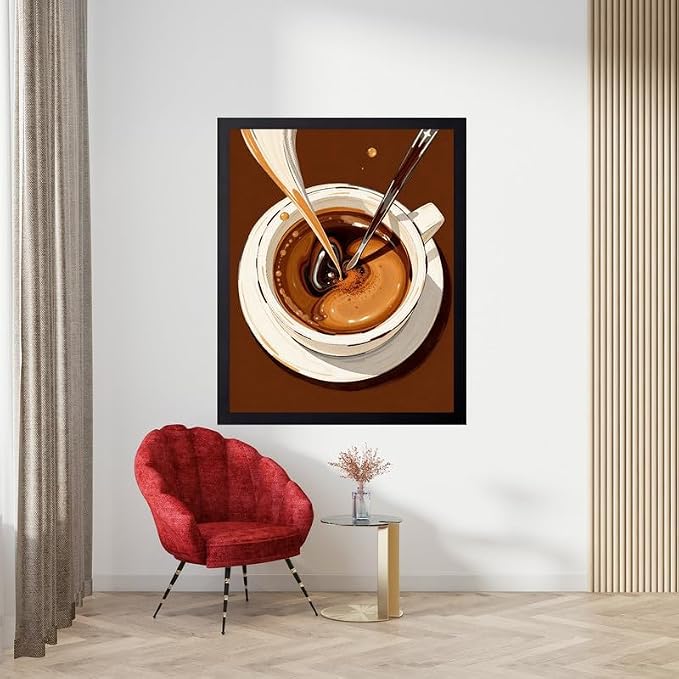 Lawrence Williams Designs Coffee Cream Pour Poster - Image 5