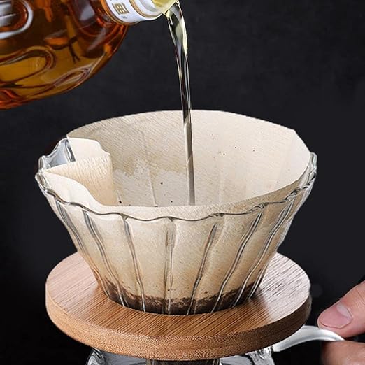 Glass Coffee Funnel for Spiral Coffee – Portable, Lightweight & Heat- by ZJchao