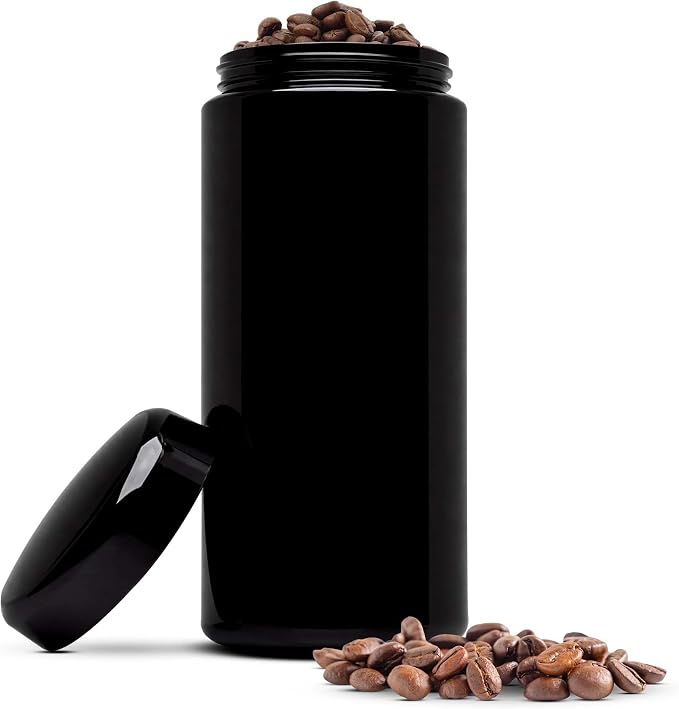 Infinity Jars, 1 L Airtight Coffee Canister Ultraviolet Glass Coffee Bean by InfinityJars