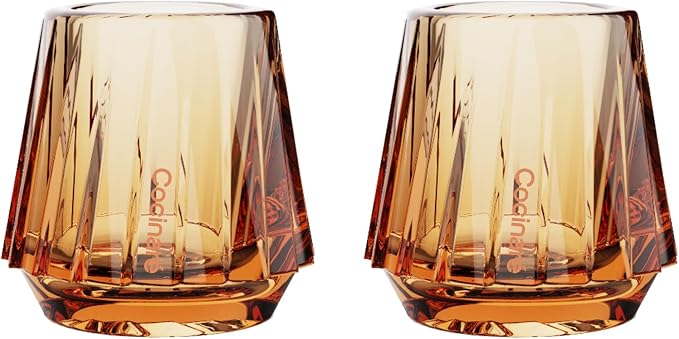 Cocinare KissCup Crystal Espresso Cup Set of 2 – 1.5oz Demitasse Cup by Cocinare