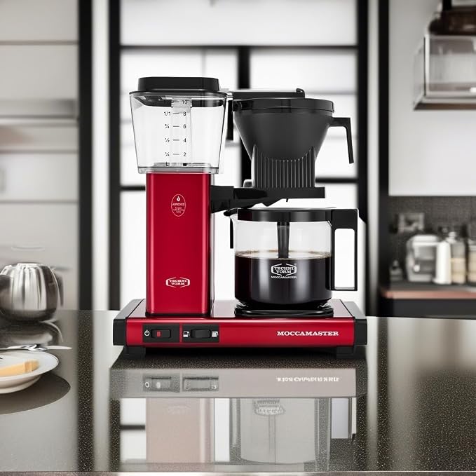 Moccamaster 53944 KBGV Select 10-Cup Coffee Maker, Candy Apple Red, 40 ounce - Image 6