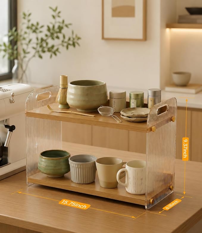 2 Tier Coffee Station Organizer - Image 6