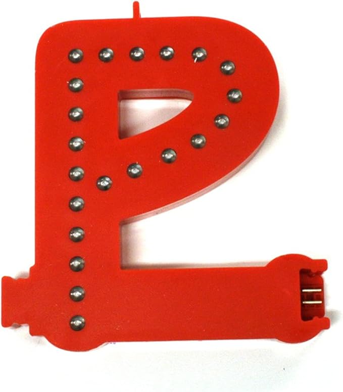 M&T Displays LED Marquee Letter Lights Modular Red Light Up Alphabet Initial P by MTDisplays