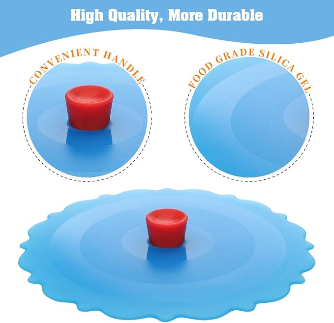 Silicone Cup Covers ， Multicolored Silicone Lids - Image 3