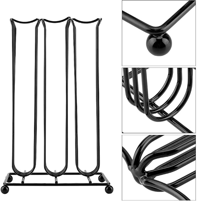 Coffee Capsule Holder Rack Storage 42 Capsule Vertical Stand Black Chrome - Image 3