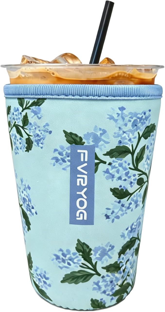 Reusable Insulated Neoprene Iced Coffee Sleeves by Fvryog