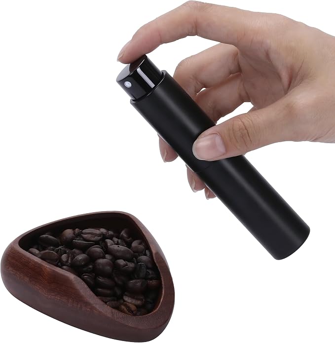 rosewood Coffee Bean Dosing Cup and Spray Bottle Kit by Lookingforwardtoeveryshot%EF%BC%81