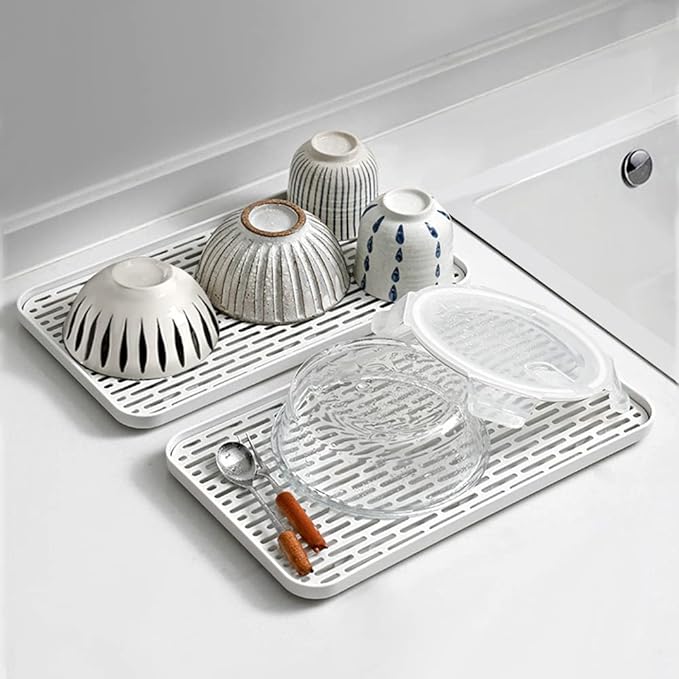 Cup Drying Rack & Dish Drying Tray, Drain Board - Image 4