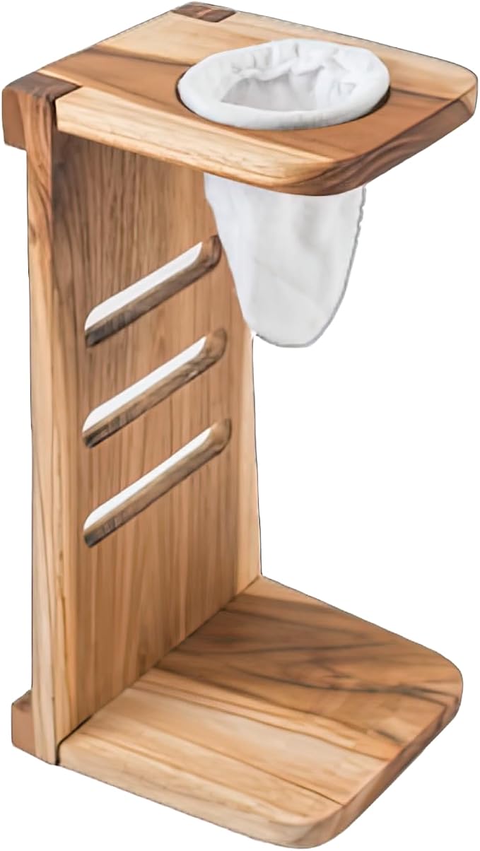 Chorreador Handmade Costa Rican Pour Over Coffee Maker — Wooden Stand by Unknown