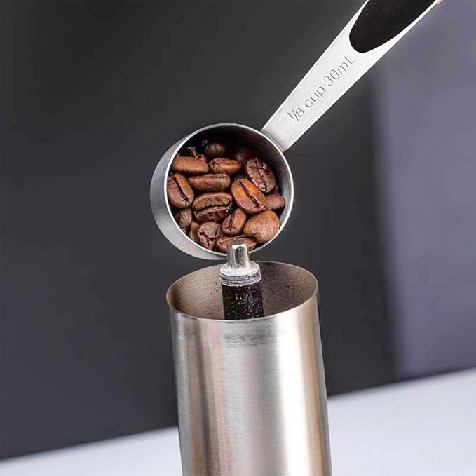 2 PCS 1/8 Cup Stainless Steel Measuring Scoops Coffee Measuring Scoop 30ML - Image 6
