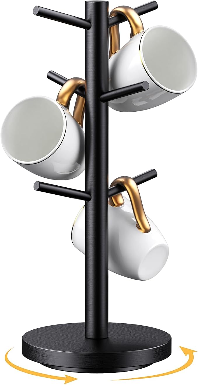 Coffee Mug Holder Tree, Upgraded 360° Rotated Cup Holder - Image 3