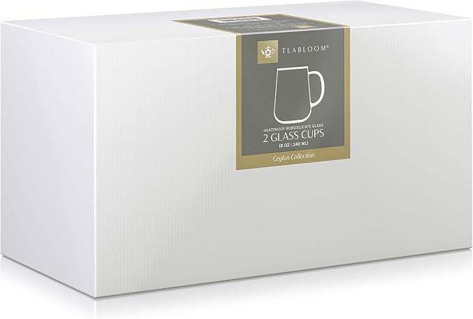 Teabloom Set of 2 Premium Borosilicate Glass Cups - Image 6