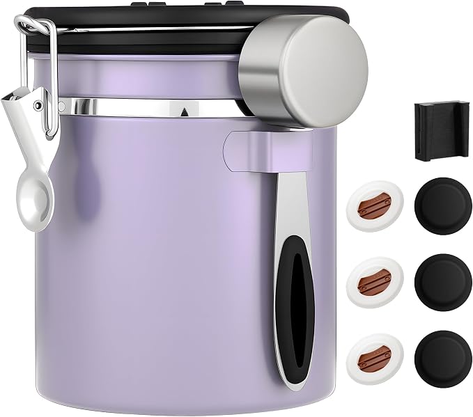 ShanSon Coffee Canister Airtight, Stainless Steel Bean Storage Container by ShanSon