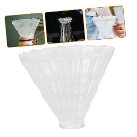 2pcs Durable Heat-Resistant Glass Coffee Dripper Funnel - Image 2