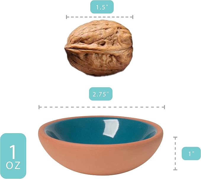Now Designs Terracotta Pinch Bowl Set, Soy Sauce Dish, 1 oz - Image 3