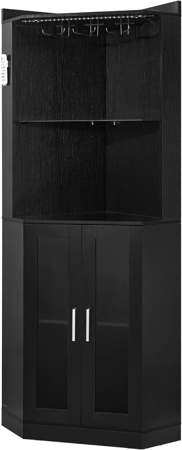 VEVOR Corner Wine Cabinet, Bar Cabinet - Image 9