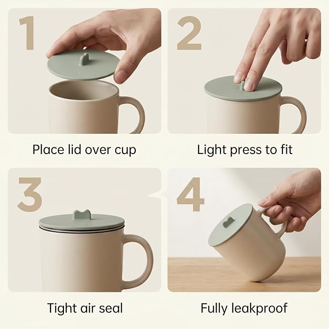 4Pcs Silicone Cup Covers for Drinks, Universal Reusable Mug Cup Cover, Food - Image 6
