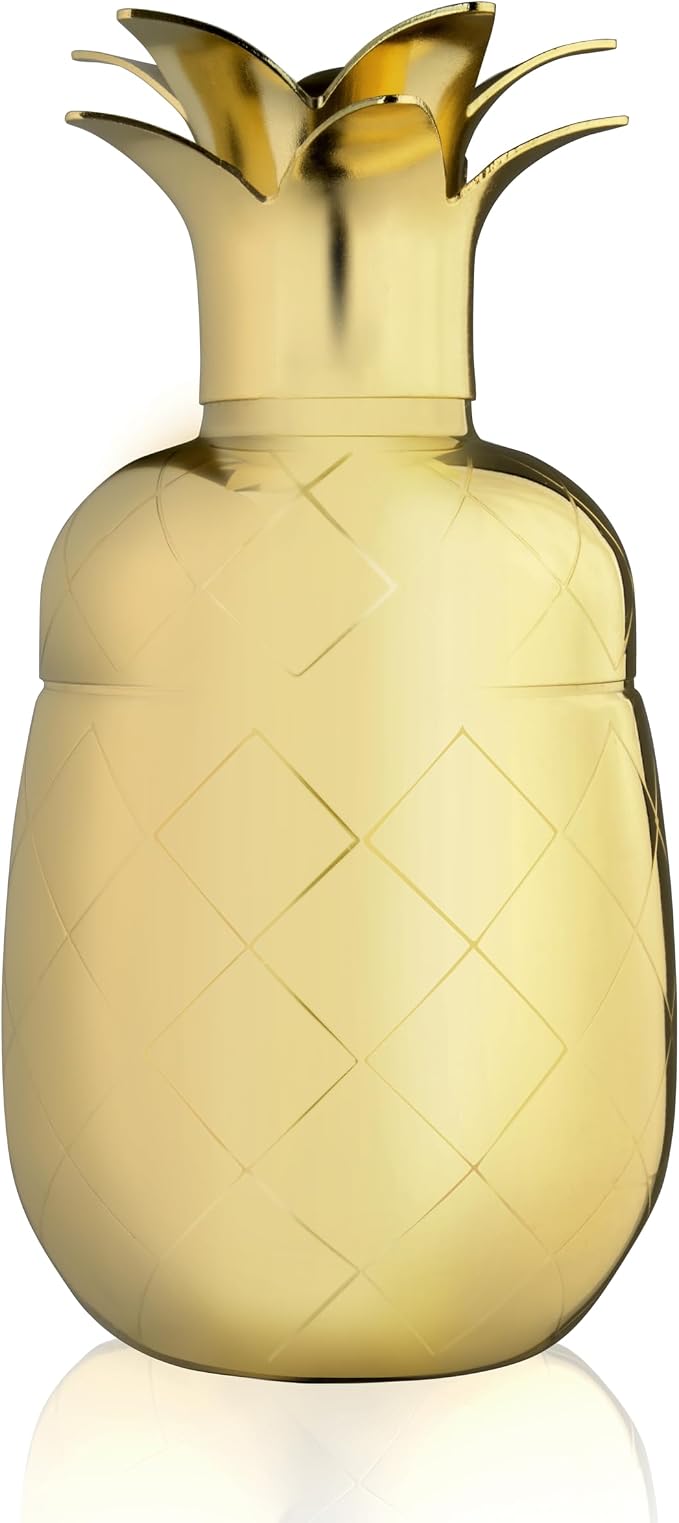 Viski Pacific Pineapple Cocktail Shaker – Tropical Themed Cocktail Shaker by VISKI