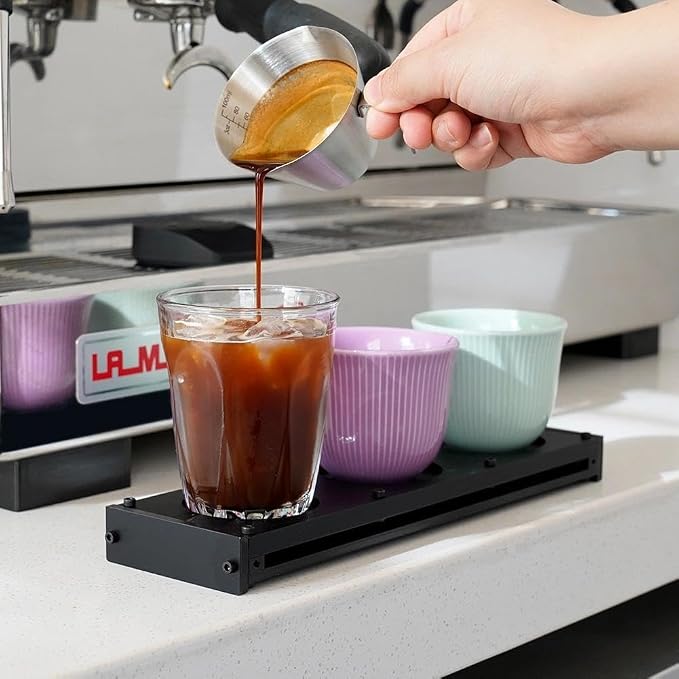 watchget 3-Hole Acrylic Coffee Cup Tray, Rectangle Decorative Displayed Tray - Image 3